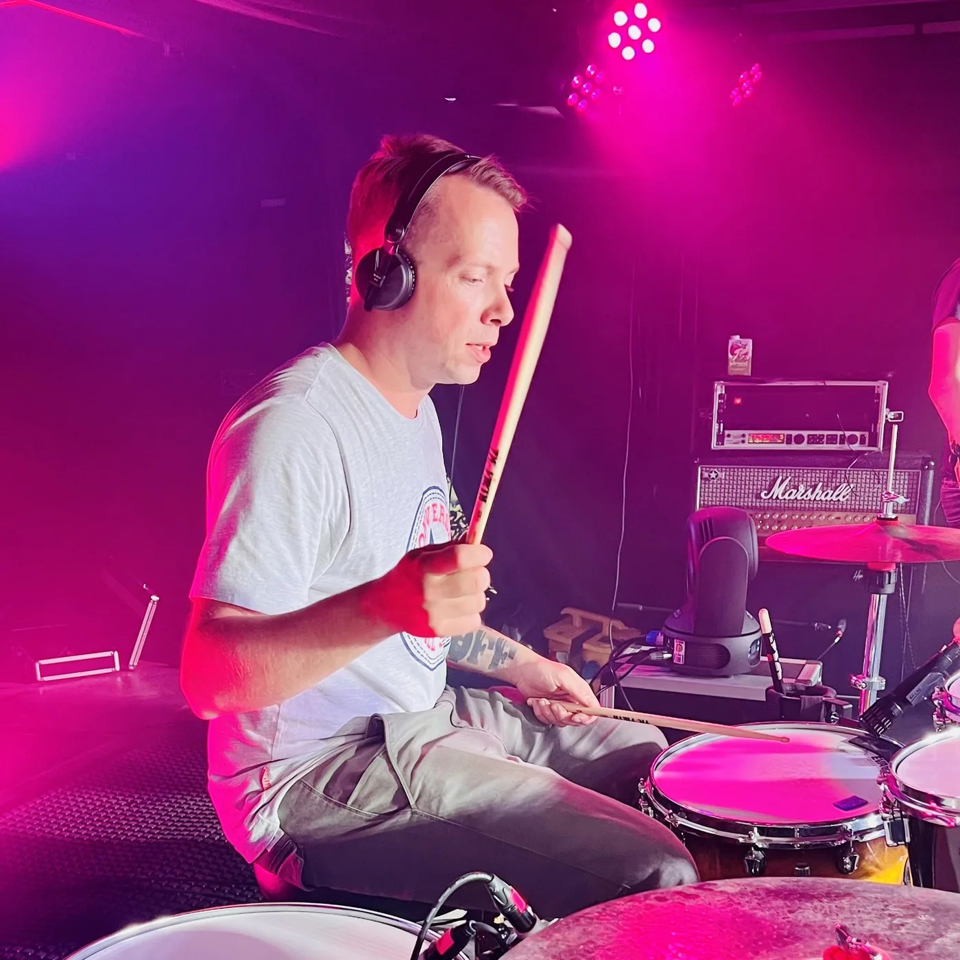 BackUp als Band vor der Bühne