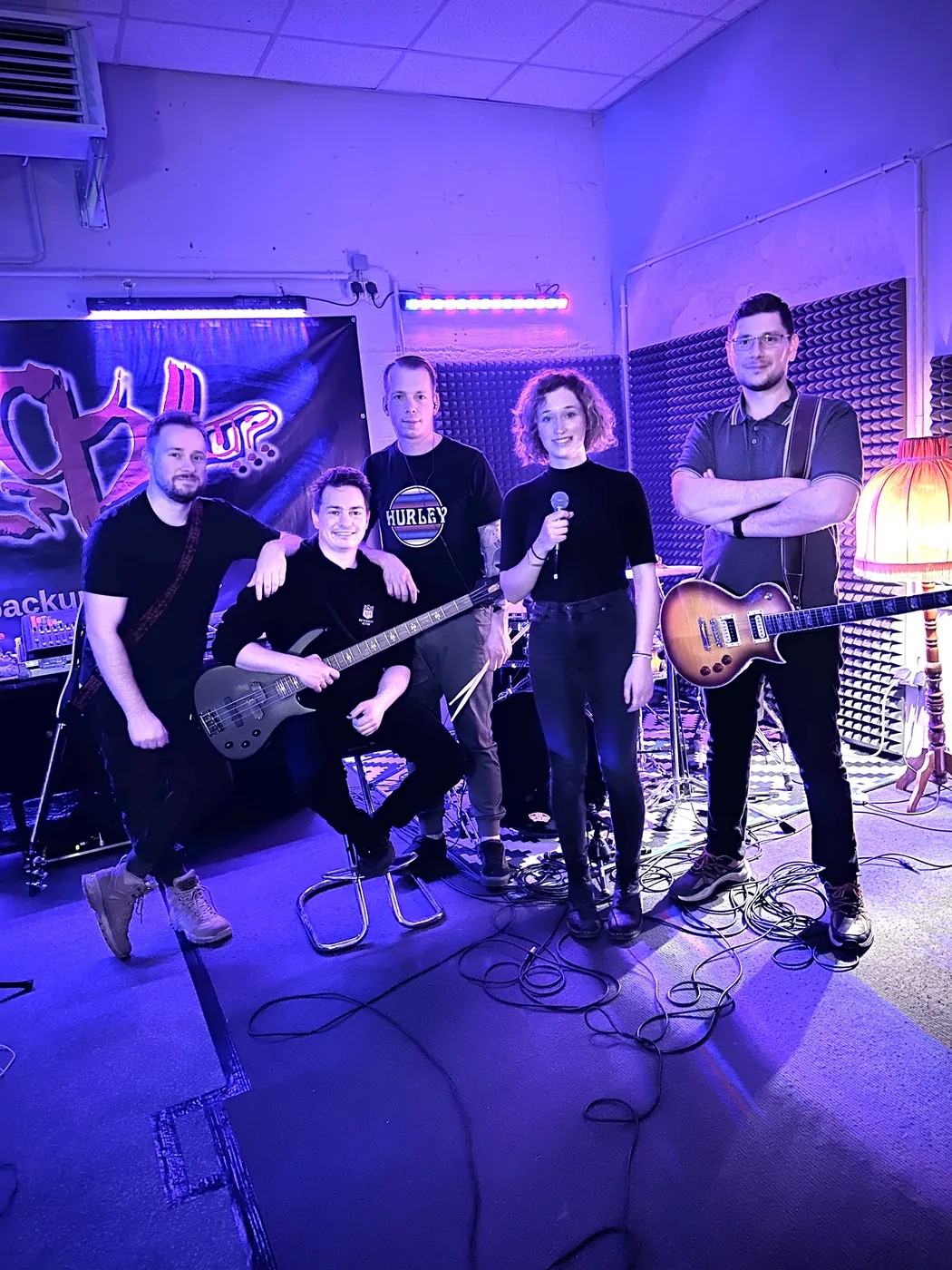 BackUp bei einem Auftritt in einem Club